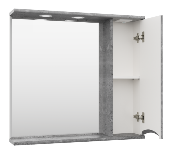 Зеркало-шкаф (80х75) Misty Атлантик 80 правый П-Атл-4080-050П