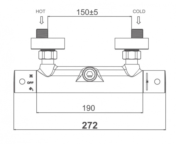 Смеситель для душа D&K Bayern Potsdam (DA2123101)