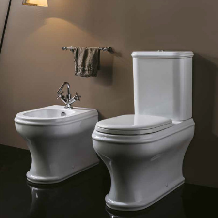 Чаша унитаза напольного Azzurra Charme CHVCMP000000BI/(CHA100/MBP bi) без бачка и сиденья