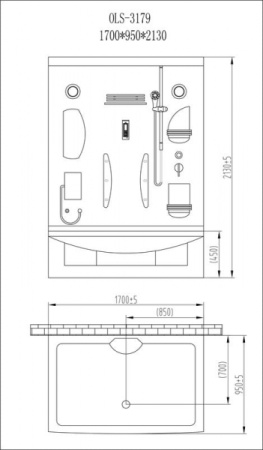 Душевая кабина Orans SR-3179WS