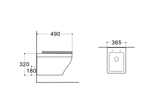 Унитаз подвесной безободковый Aquatek Амадео AQ1180-00 микролифт