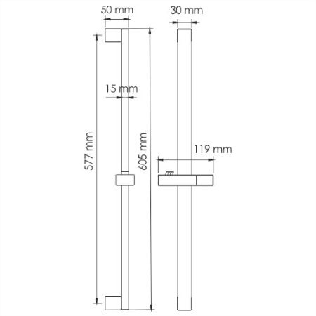 Душевая штанга WasserKRAFT A123