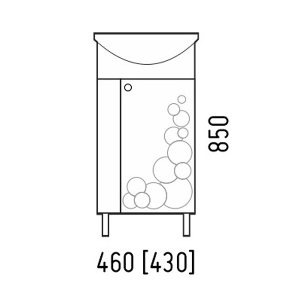 Тумба напольная Corozo Орфей 45 SD-00000384