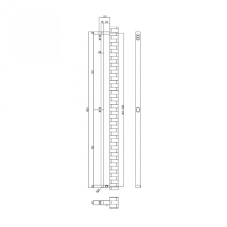 Полотенцесушитель Margaroli Panorama 686WHB-837