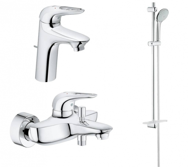 Комплект для ванной комнаты 3В1 Grohe Eurostyle New 124418