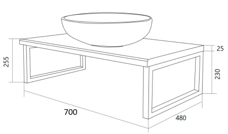 Столешница 1Marka  Grunge Loft 70 Ц0000015936