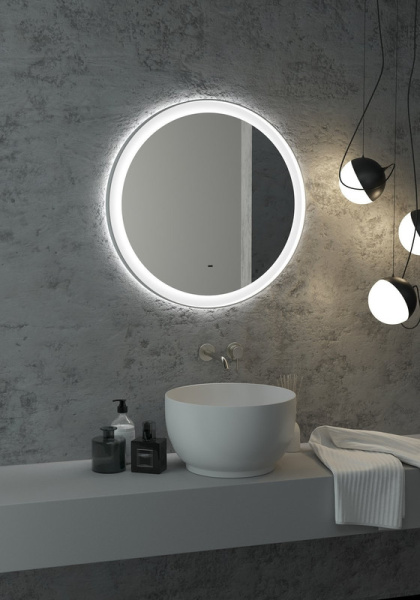 Зеркало с подсветкой (70x70) Continent Planet ЗЛП1170