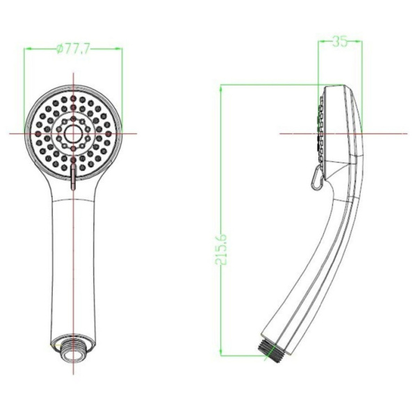 Лейка для душа Milardo (0403F76M18)