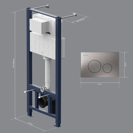 Инсталляция для подвесного унитаза Am.Pm Pro I012704.9031