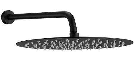 Кронштейн для верхнего душа Berges Wasserhaus Ventas R Black 074010