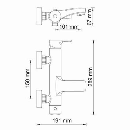 Смеситель для ванны  WasserKRAFT Berkel 4801