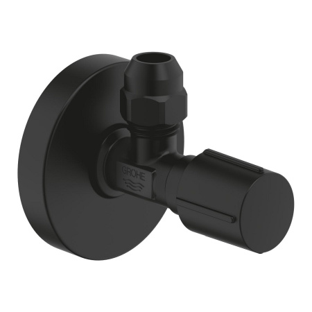 Угловой вентиль с металлической розеткой GROHE 22074KF0 (22074KF0) черный матовый