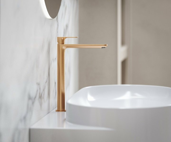 Смеситель для раковины Ravak Eleganta BeCool EL 015.61RGB X070423 розовое золото Смеситель для раковины Ravak Eleganta BeCool EL 015.61RGB X070423 розовое золото