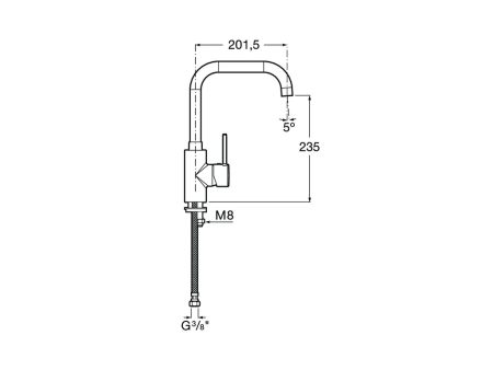 Смеситель для кухни Roca Targa  5A8360C0M