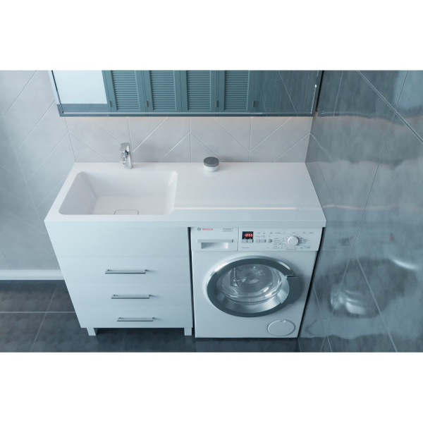 Раковина над стиральной машиной (120х48) Madera Kamilla 120 4627173210027 левая