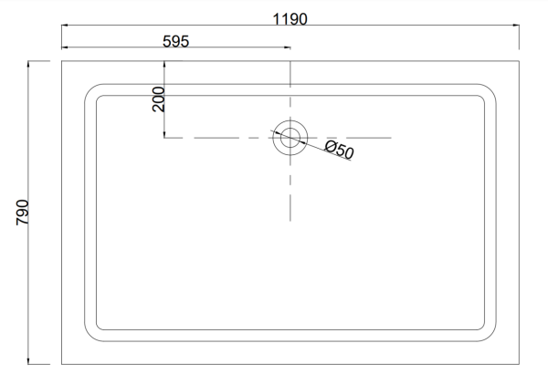 Душевой поддон акриловый Taliente 120x120 PTA-0812
