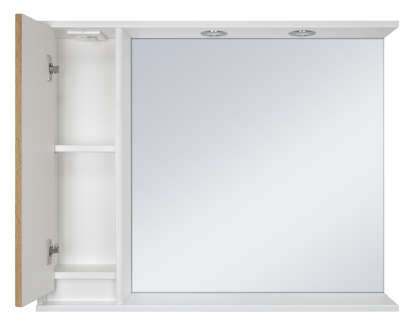 Зеркало-шкаф Misty Адриана 90 левый П-Адр03090-01Л