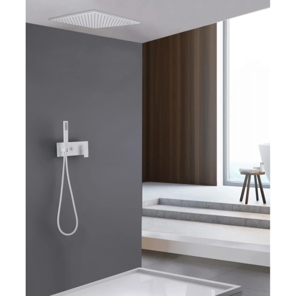 Душевой комплект ABBER Daheim AF8221W скрытого монтажа без излива, белый