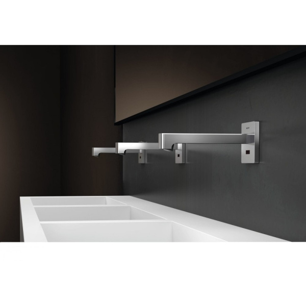 Смеситель для раковины Geberit Brenta, настенный, питание от батарей, 116.294.21.1