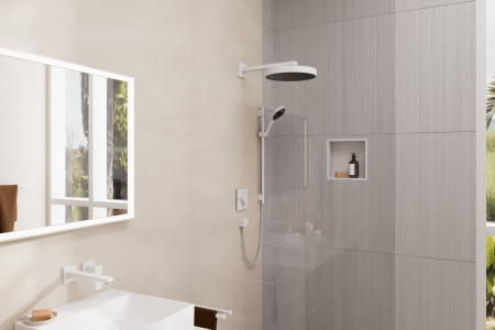 Смеситель для раковины встраиваемый Hansgrohe Metropol 32526700 белый матовый