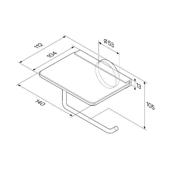 Держатель туалетной бумаги AM.PM X-Joy A85A341522
