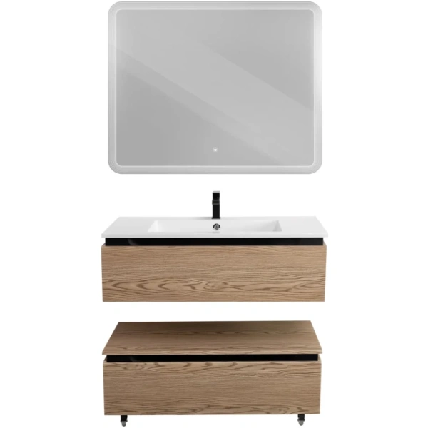 Тумба под раковину Cezares SLIDER-1000-1C-PI-RT-P дуб тангент