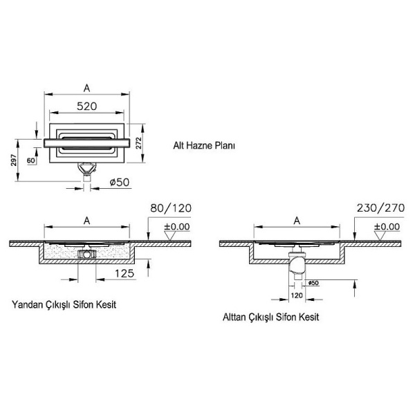 Душевой лоток Vitra Eco-Flow 59980481000