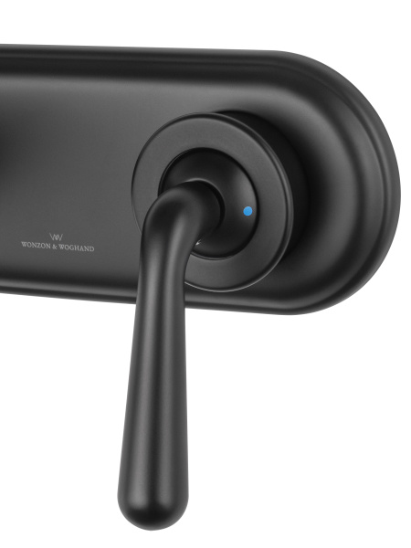 Смеситель для раковины встраиваемый WONZON & WOGHAND STEAM, черный матовый WW-88869008-MB