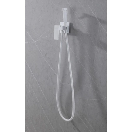 Смеситель ABBER Daheim AF8226W с гигиеническим душем, белый