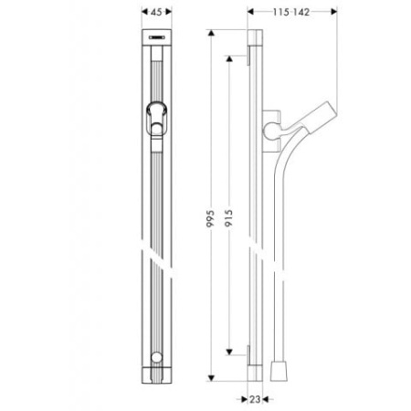 Душевой гарнитур Hansgrohe Crometta 27651000