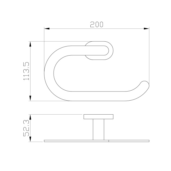 Кольцо для полотенец WONZON & WOGHAND FIRST, хром WW-8413
