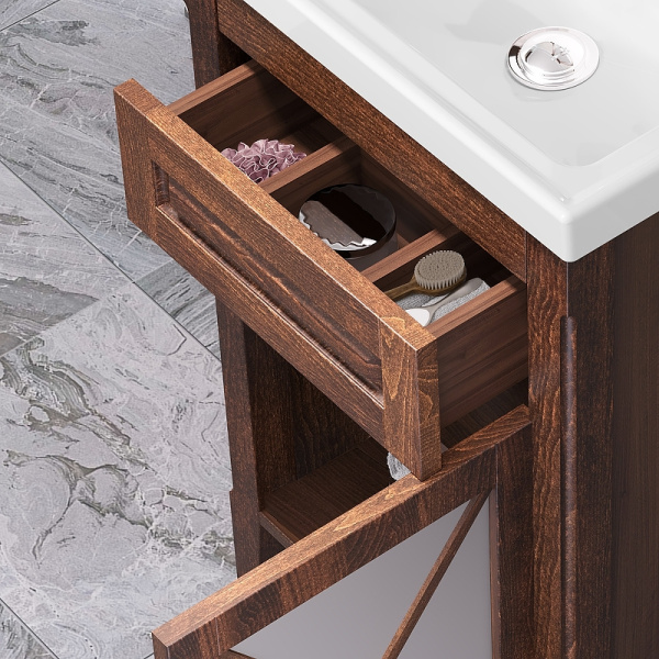 Тумба под раковину Opadiris Палермо 50  00-00002360 светлый орех правая (без раковины)