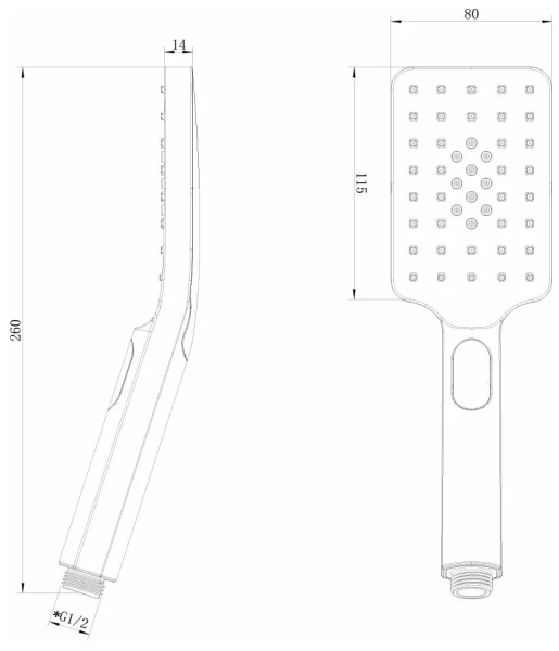 Лейка душевая Lemark, 3-функциональная (LM8123C) Лейка душевая Lemark, 3-функциональная (LM8123C)