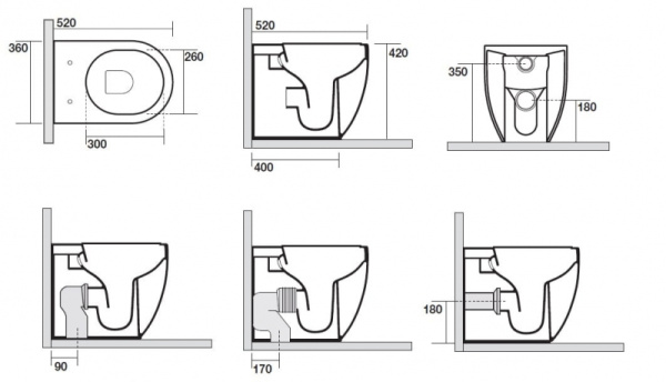 Унитаз напольный Kerasan Flo 311201