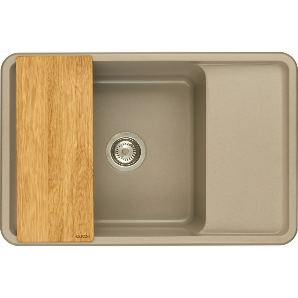 Кухонная мойка Aquaton Беллис 78 1A725032BS250 серый шелк