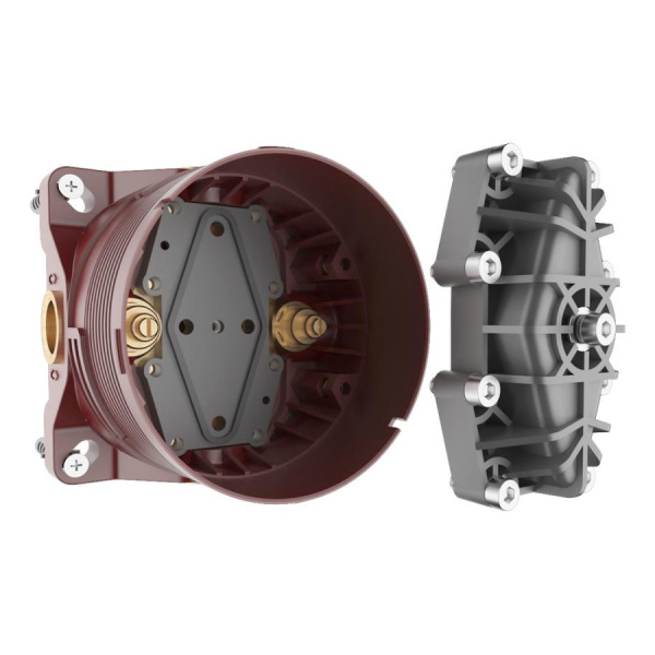 Встраиваемый термостат для ванны AQUAme AQM8802MB черный матовый