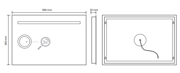 Зеркало Bemeta Hotel 128201869