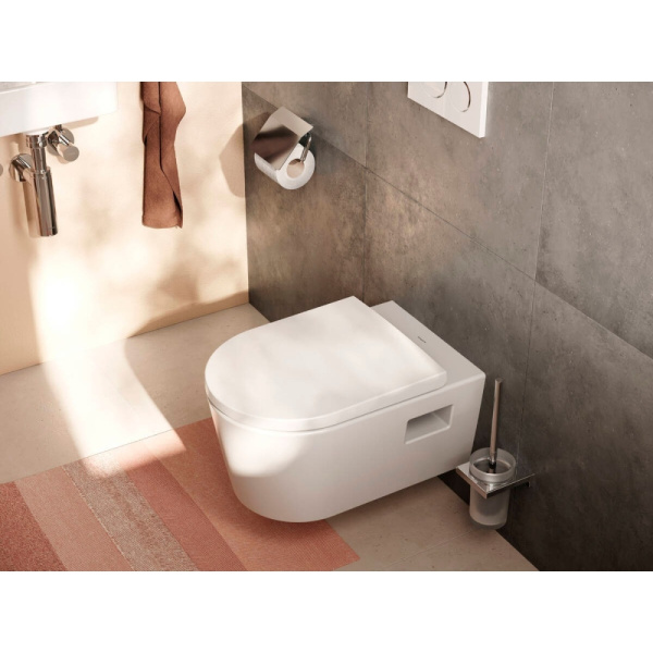 Унитаз подвесной безободковый Hansgrohe EluPura Original S 60142450 без сиденья