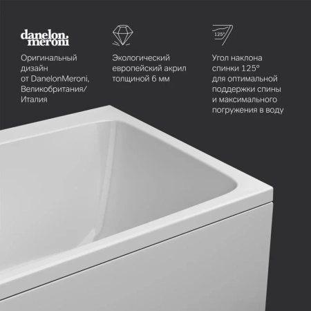 Акриловая ванна (180х80) Am.Pm Func W84A-180-080W-A белый