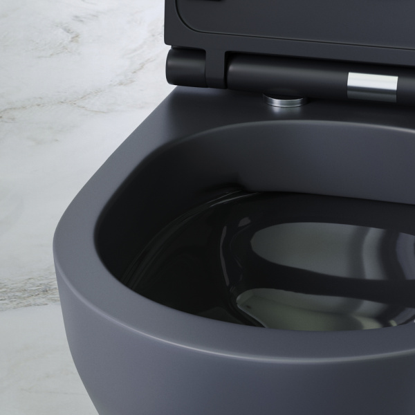 Подвесной унитаз безободковый с сиденьем микролифт Am.Pm Spirit V2.0 C701700MBSC