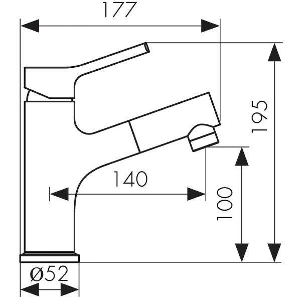 Смеситель тюльпан c выдвижной лейкой  KAISER Douglas (12111 )