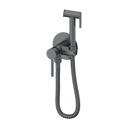 Гигиенический душ со смесителем Oliveeka OL-829902-BGM, матовый оружейный металл