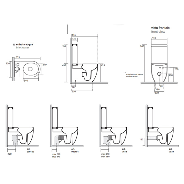 Чаша напольного унитаза безободковый Kerasan Nolita 531701 белый глянец, без сиденья и бачка