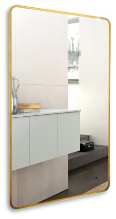 Зеркало с подсветкой Art&Max Siena S AM-SieS-600-1000-DS-F-Gold