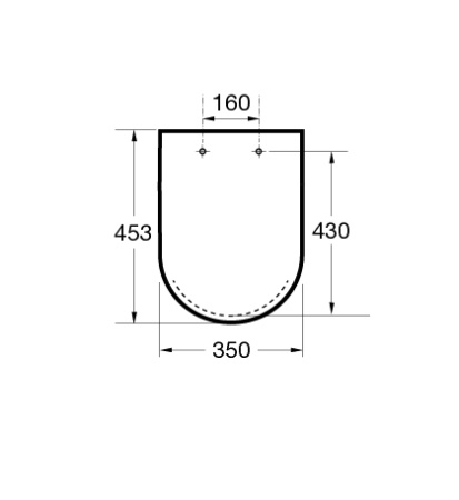 Крышка для чаши Roca The Gap Round Supralit, Soft Close 801D12001