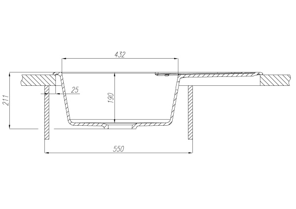 Кухонная мойка Aquaton Амира 1A712932AI240 жемчуг