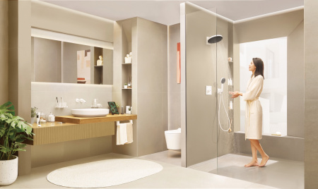 Смеситель для раковины встраиваемый Hansgrohe Tecturis S 73350700 белый матовый