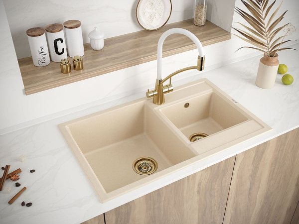 Кухонная мойка Paulmark  Tandem PM238250-QU кварц