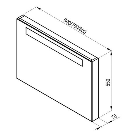 Зеркало Ravak Classic 70 X000000308