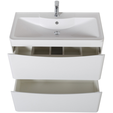 База под раковину напольная BelBagno ACQUA-800-2C-PIA-BL Bianco Lucido